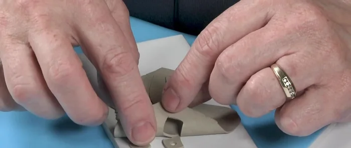 Remove the clay pieces carefully from the cutting mat.