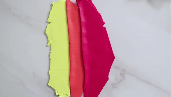 For multiple colors, repeat steps 1-7, being mindful of aligning seams. Use thinner strips for more colors.