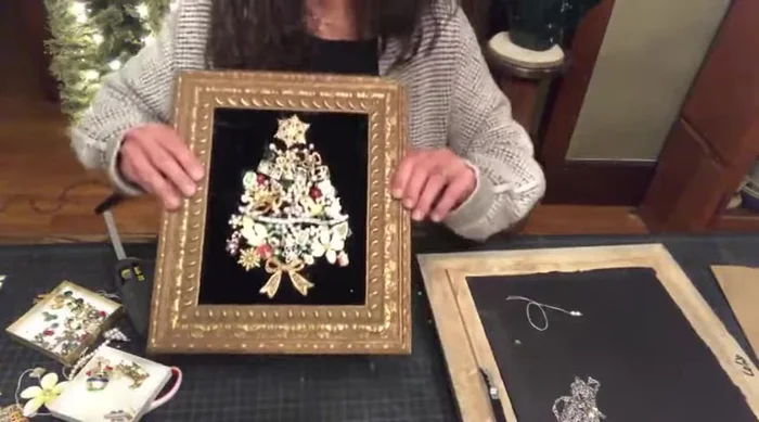 Finalize the tree: Add finishing touches such as pearls or sequins to enhance the design. Remove any excess strings or jewelry pieces.