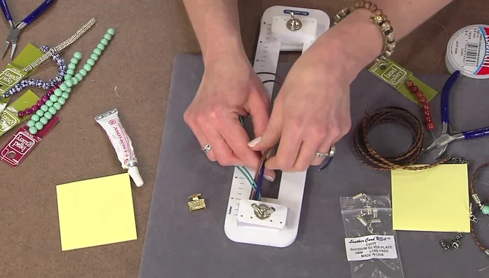 Measure the bracelet to the desired length (approximately 7-8 inches for women's bracelets).