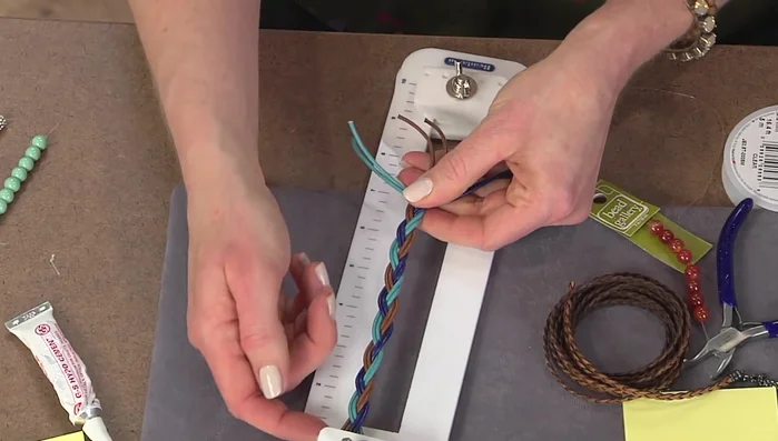 Measure the bracelet to the desired length (approximately 7-8 inches for women's bracelets).