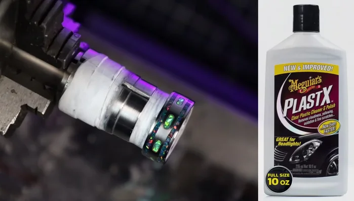 Polish the ring with a polishing compound for a glassy finish.