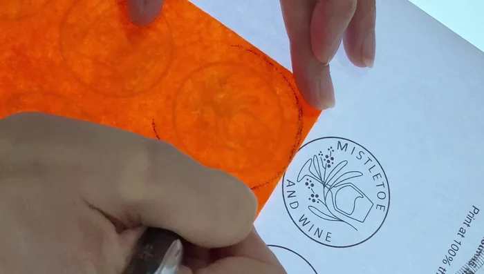 Make two small slits in the back felt for the pin clasp and hinge (vertical and horizontal).