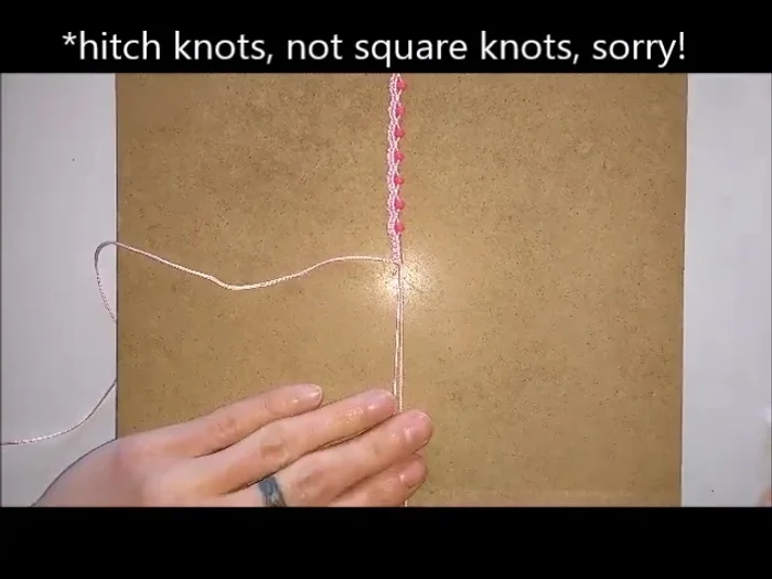 Tie all cords in a knot, trim excess, and seal the ends with a lighter or glue.