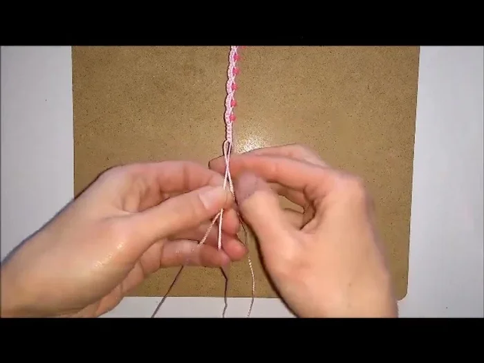 Tie all cords in a knot, trim excess, and seal the ends with a lighter or glue.