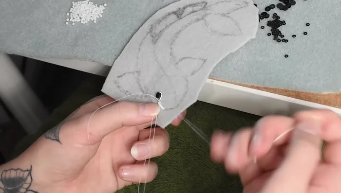 Layer felt on the head for added dimension.