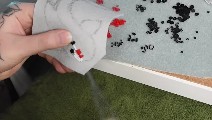 Layer felt on the head for added dimension.