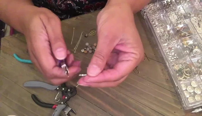 Attach ear wires to complete the earrings.