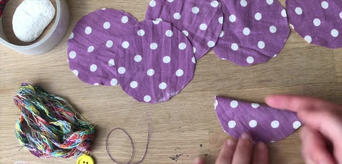 Repeat steps 2-4 for all six circles, creating six petals.