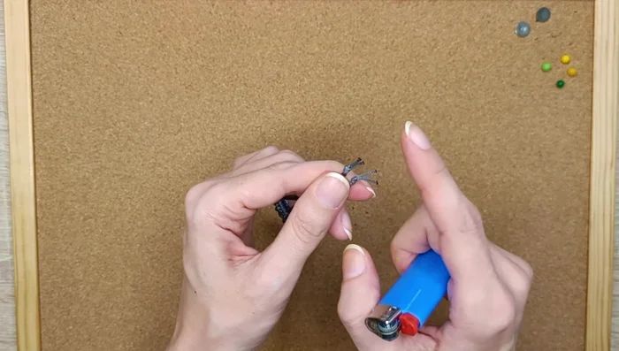 Burn the edges (optional) to prevent fraying.