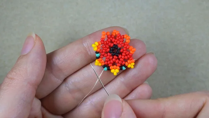 Repeat steps 9 and 10 multiple times to complete the row.