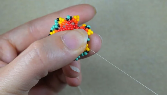 Repeat step 13 until the end of the row.