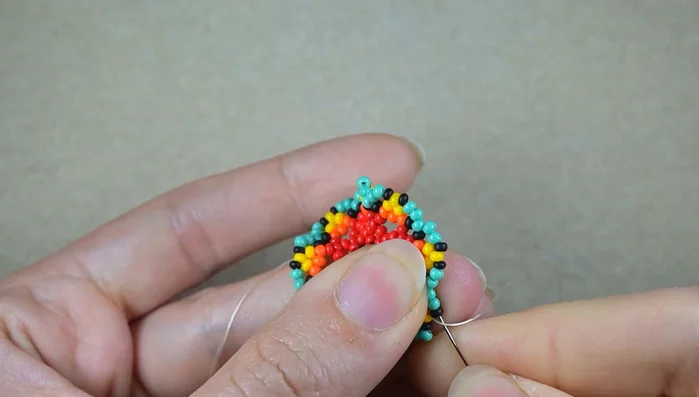 Repeat steps 15 and 16 until the end of the row.