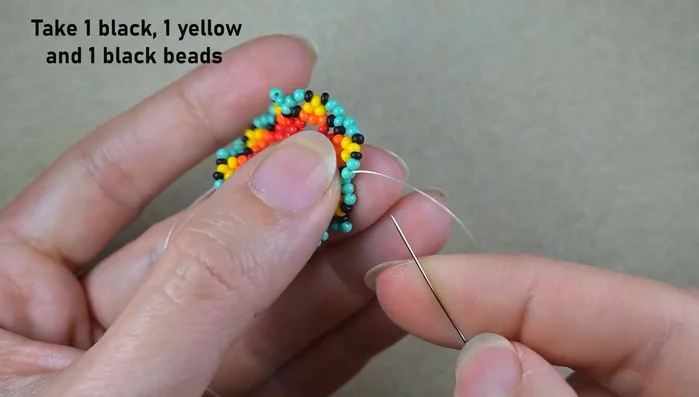 Repeat steps 15 and 16 until the end of the row.