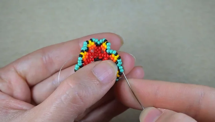 Repeat steps 15 and 16 until the end of the row.