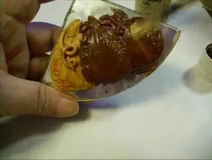 Apply a thin coat of clear glaze to seal the pumpkins.