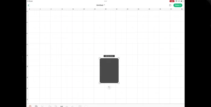 Design and cut card stock backing using Cricut Maker 3.