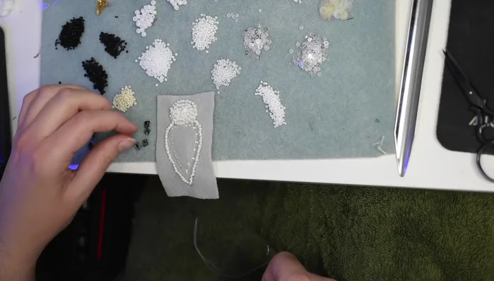 Add small sequins along the edges.