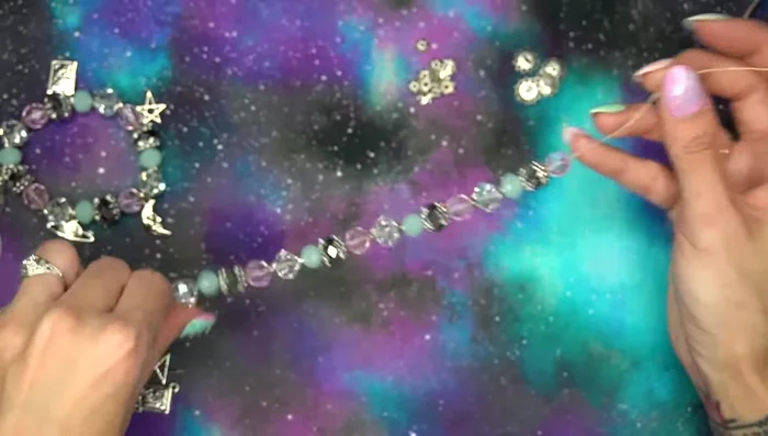 Tie a secure double knot at one end, leaving about 4 inches of extra cord. Add glue to secure the knot.