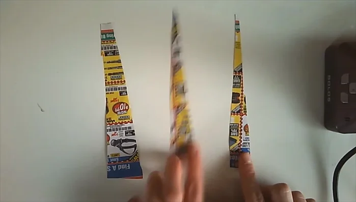 Let the glue or tape dry.