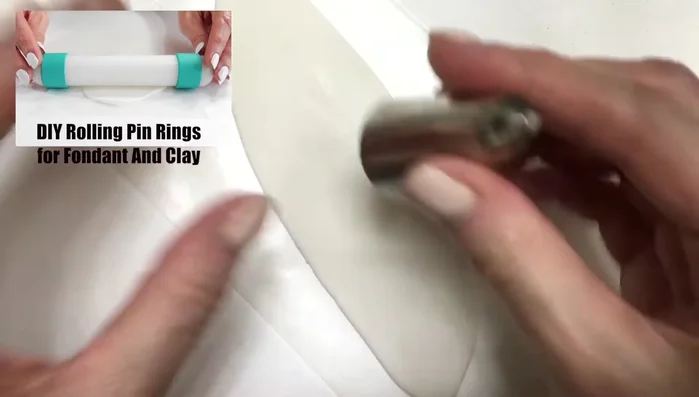 Use an exacto knife to cut two straight lines to create the earring hoops.