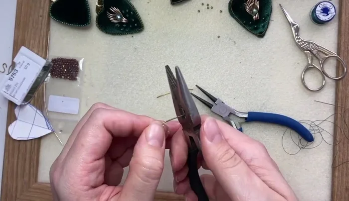 Attach earring findings to secure the completed hearts.