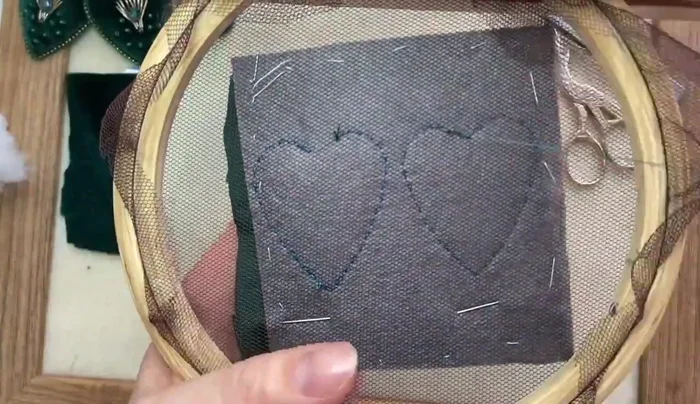 Close the gap with stitches and add pearl pro along the edges.