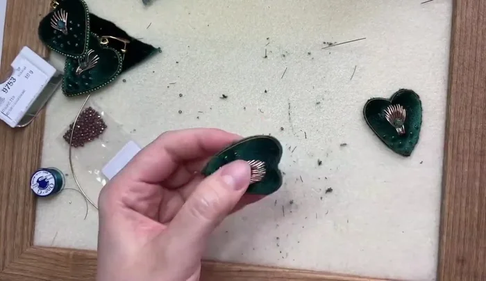 Cut out the hearts, leaving a small seam allowance.