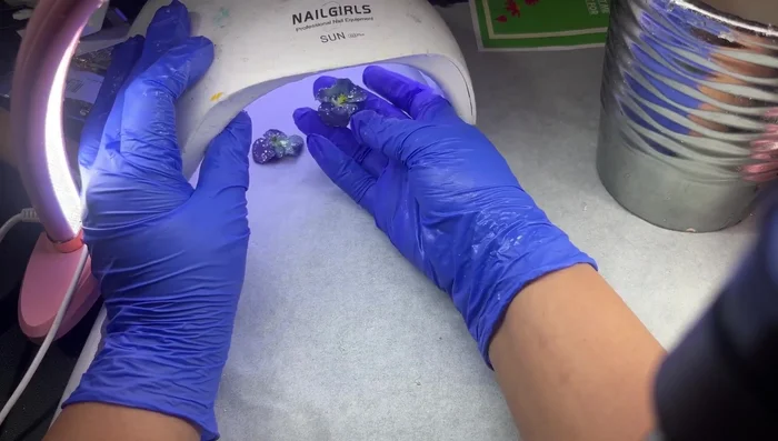 Attach the preserved flower to jewelry findings to create earrings.