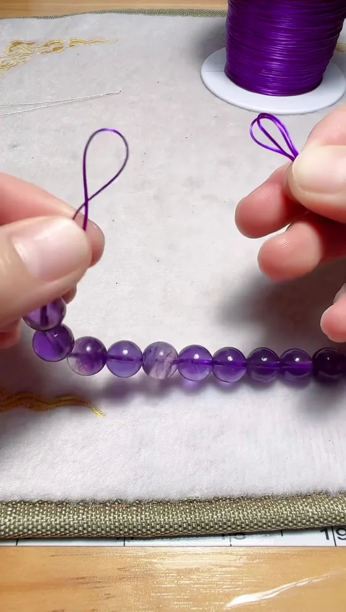 Tie two knots.