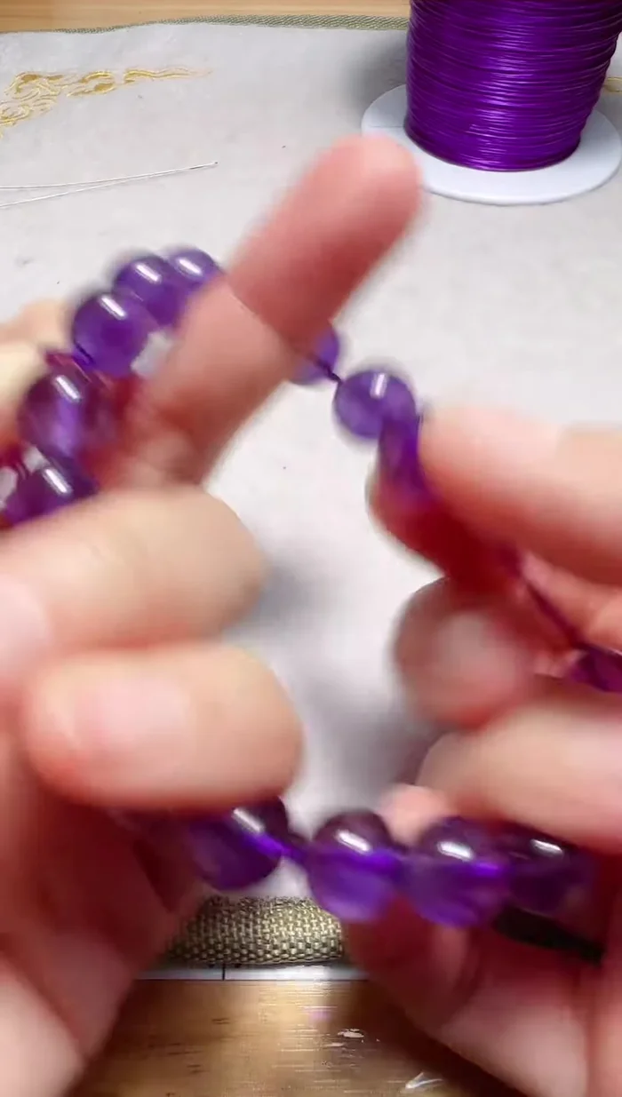 Tie two knots.