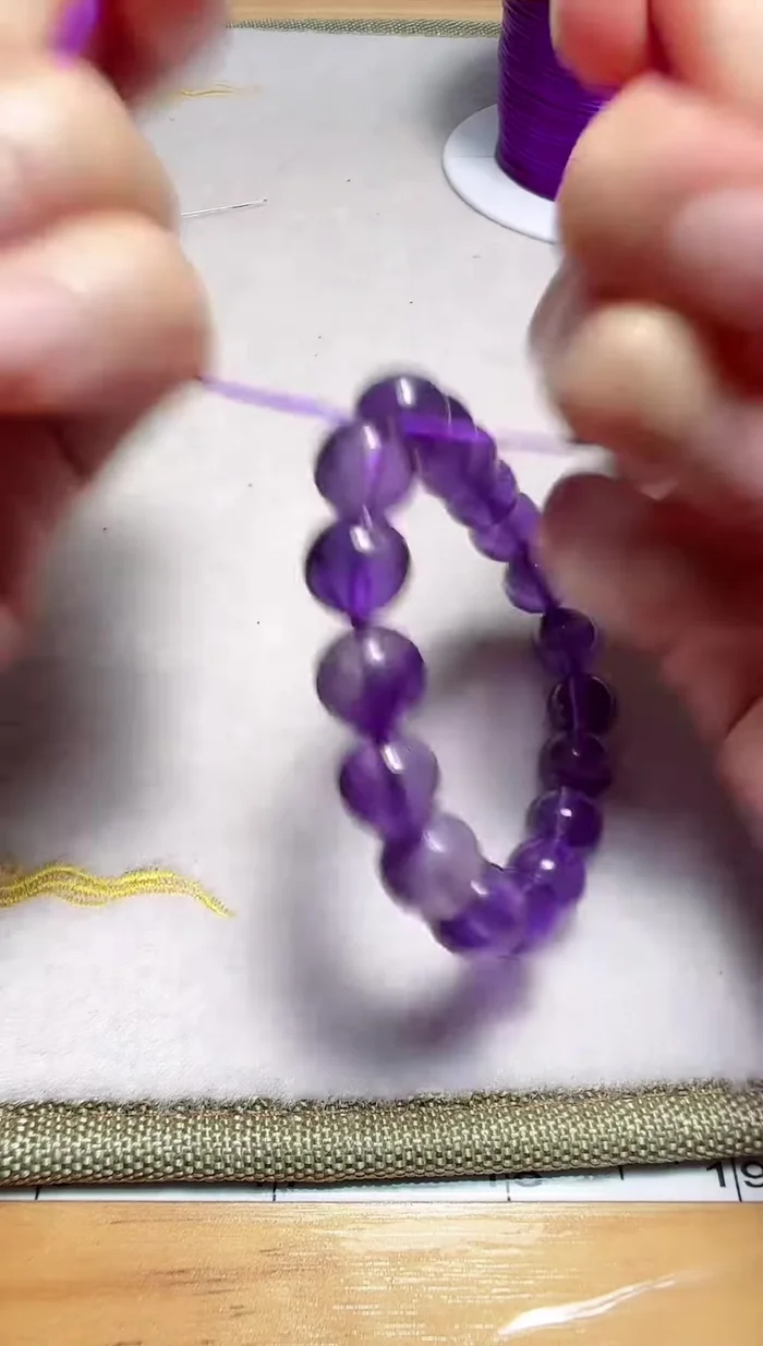 Tie two knots.