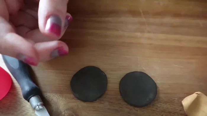 Ensure the half-moon shapes fit within each other for symmetrical earrings.