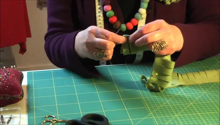 Secure the final stitches with several back stitches.