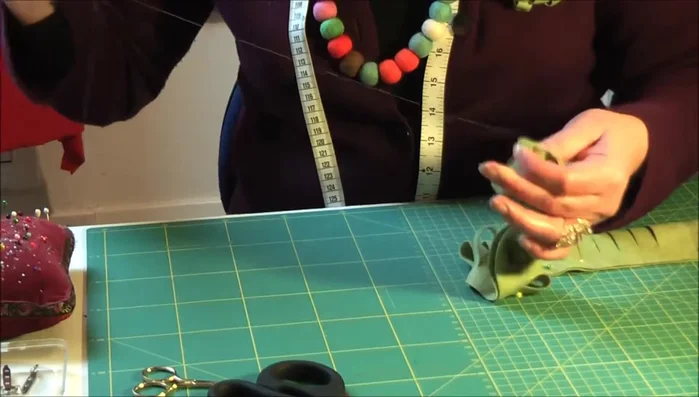 Secure the final stitches with several back stitches.