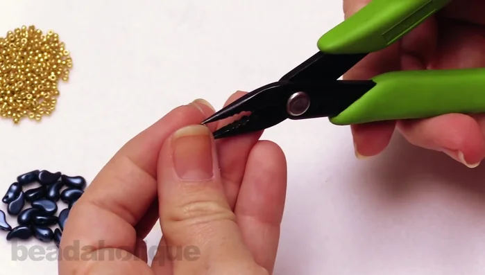 Trim the excess wire using flush cutters.