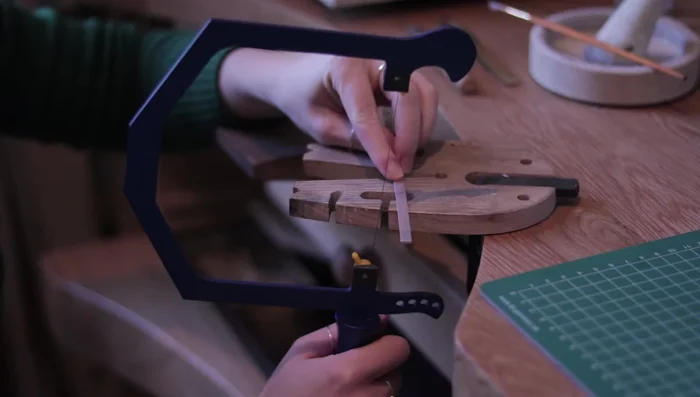 File the cut edges to make them even.