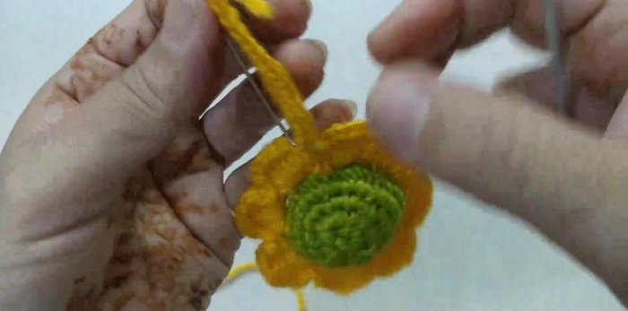 Add beads for decoration.