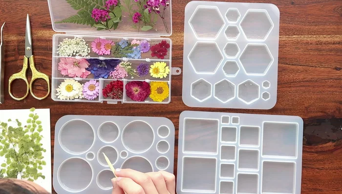 Cure first layer: Use UV lamps (5 minutes per lamp) to cure the resin.