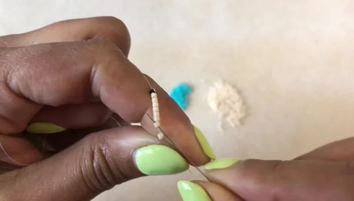 Complete 16 rows using the even count Peyote stitch.