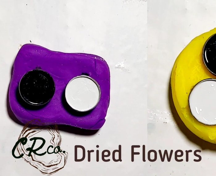 Position your embellishments (dried flowers or crystals) inside the bezel.