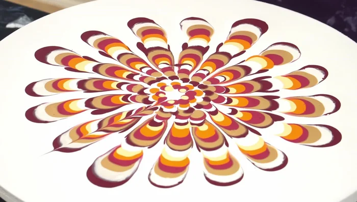 Use a skewer or toothpick to subtly blend the colors and create interesting patterns.