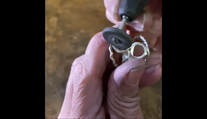 Polish the bezel for a smooth and shiny finish.