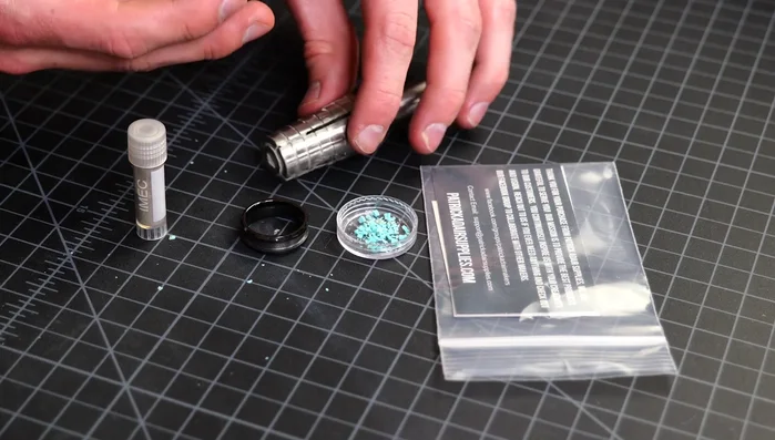 Prepare the ring mandrel: Wrap electric tape around the mandrel to cushion the ceramic ring blank.