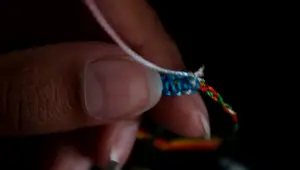 Easy DIY Cute Ankle Bracelets: Braided String Charm Bracelet Tutorial