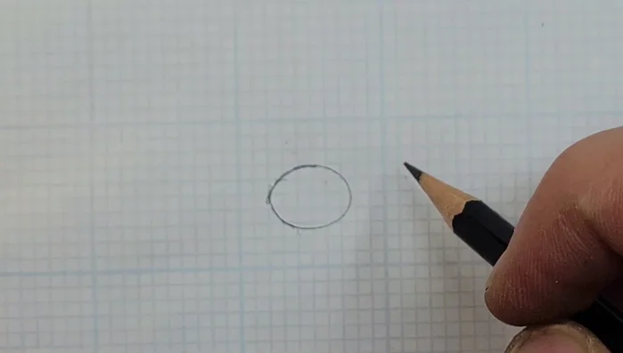 Trace the center stone (Ethiopian Opal) onto gridded paper, balancing it within a square for design symmetry.