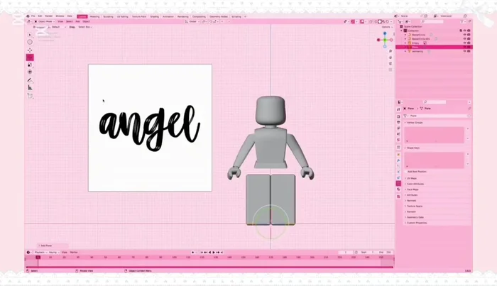 Extrude the text ('E') to give it thickness. Optionally, bevel the edges ('Control+B') for a smoother look.