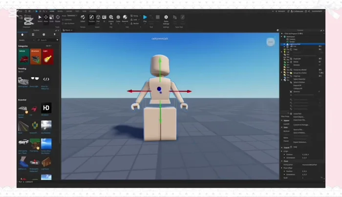 Export the avatar as a rig.