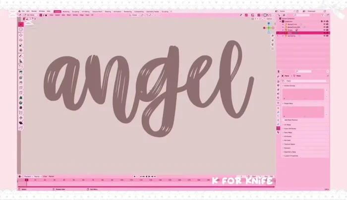 Extrude the text ('E') to give it thickness. Optionally, bevel the edges ('Control+B') for a smoother look.