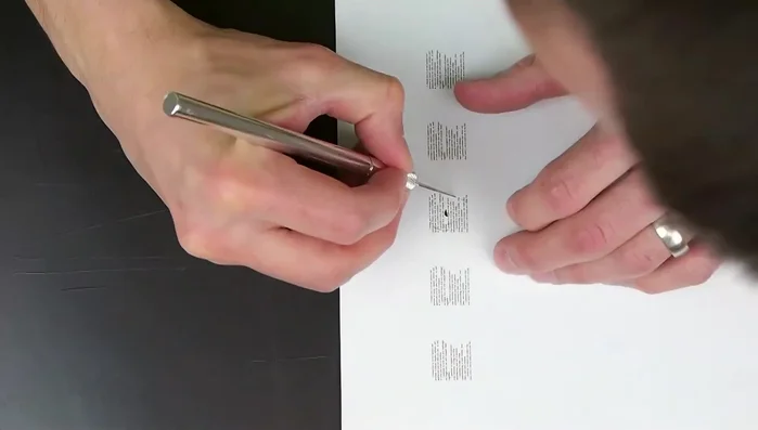 Cut a stem and leaf from another copy of the vows.